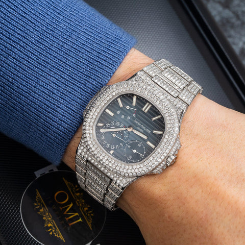 Discover the Stunning Iced Patek Philippe Nautilus: A Diamond-Encrusted Masterpiece