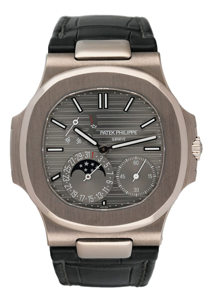 Explore the Patek Philippe 5712G White Gold Nautilus - Moonphase Model