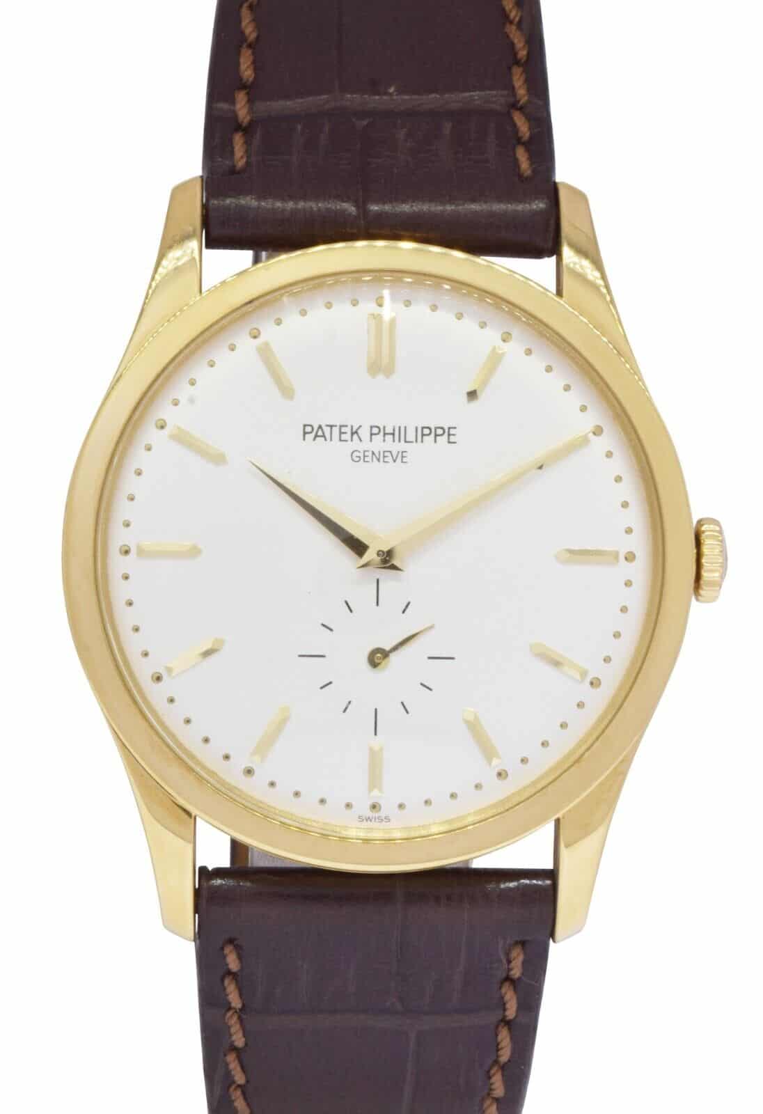 Patek Philippe 5196J Calatrava 18K Yellow Gold Manual Wind Watch