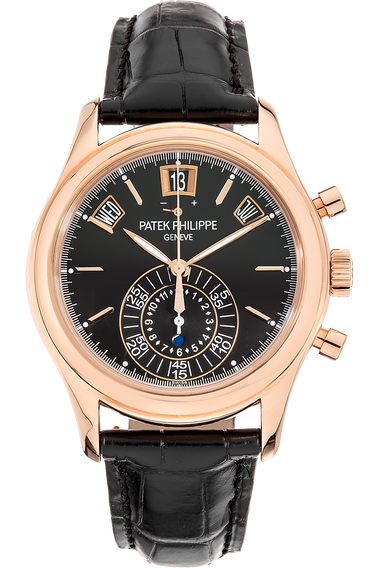 Patek Philippe 5960R: Pre-Owned Annual Calendar Flyback in Rose Gold