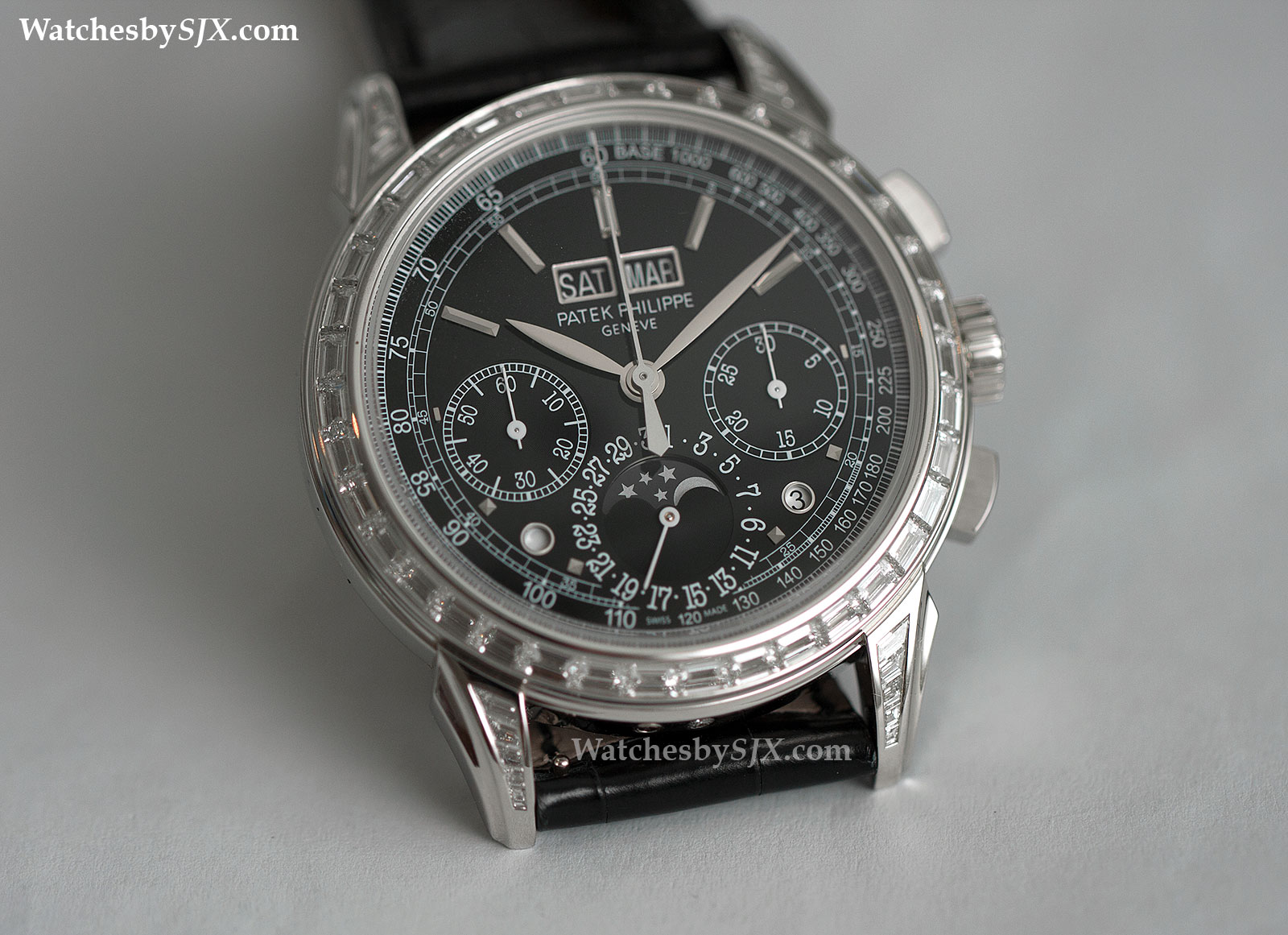 Patek Philippe Black Diamond Watch: Elegant Timepiece with Perpetual Calendar