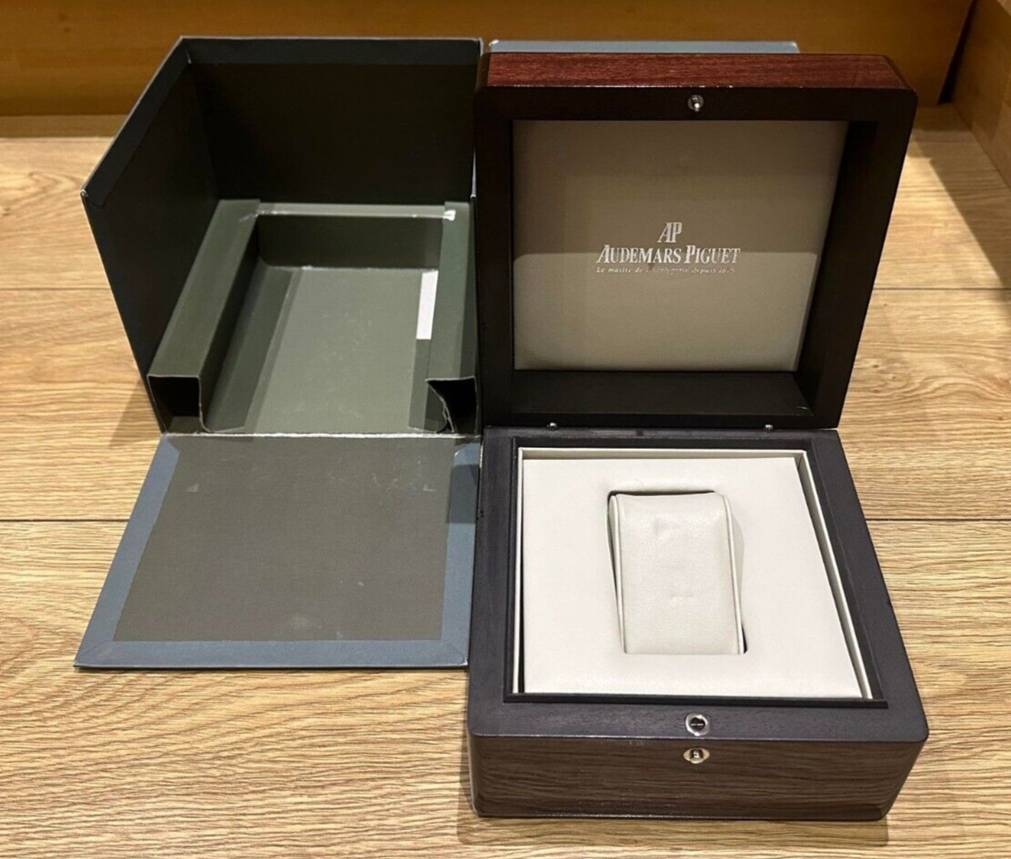 Audemars Piguet Box: Authentic Royal Oak Wooden Box with Full Kit