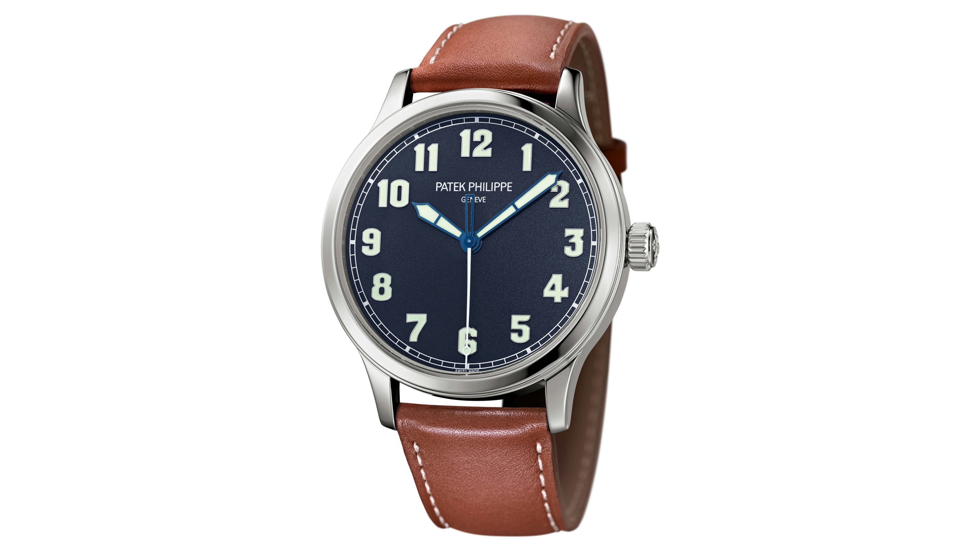 Explore the Patek Philippe 5522A Steel Blue Dial Calatrava Pilot Watch Collection