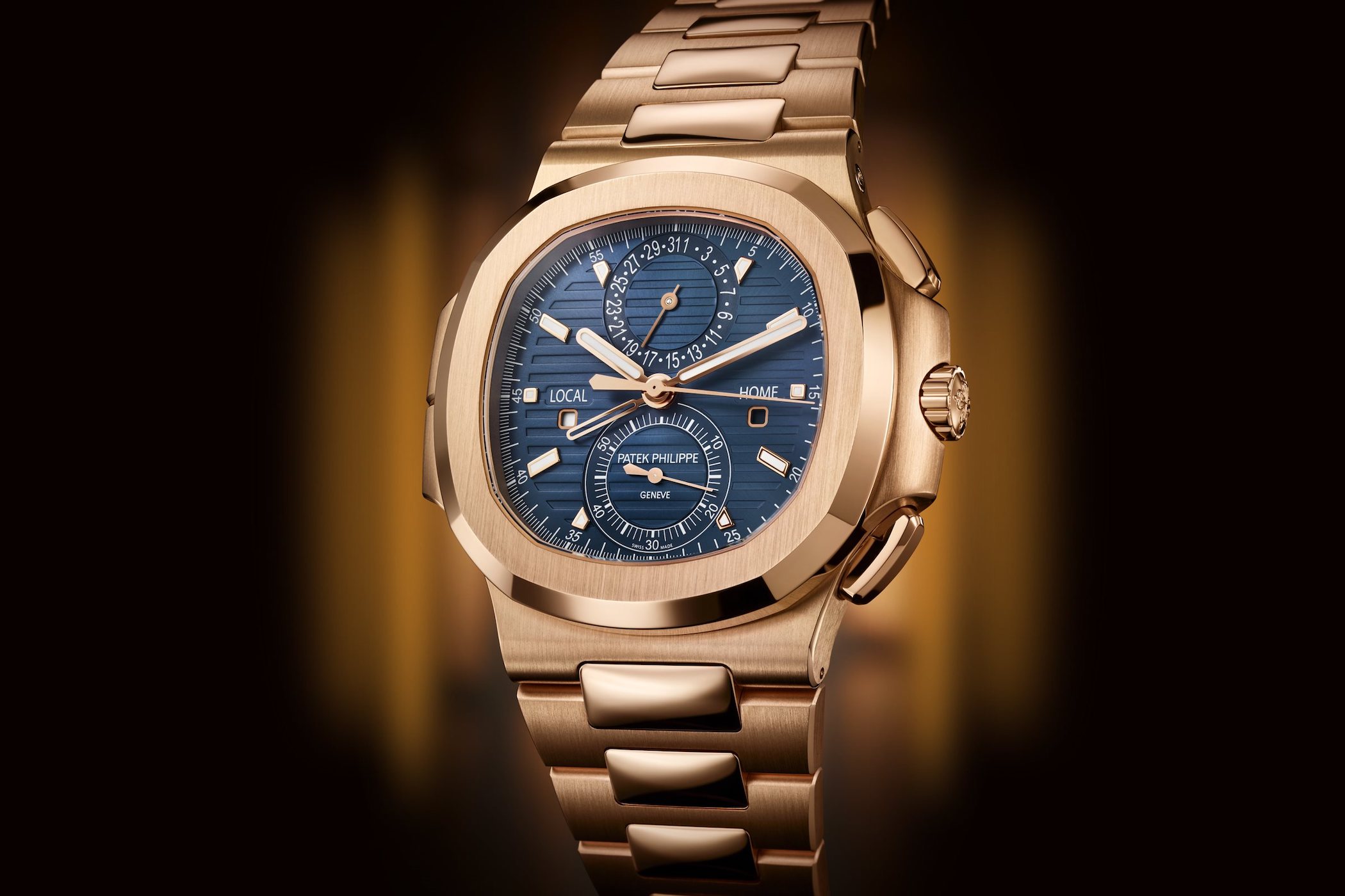 Patek Philippe Nautilus Travel Time 5990/1R: A Luxurious 18k Rose Gold Timepiece