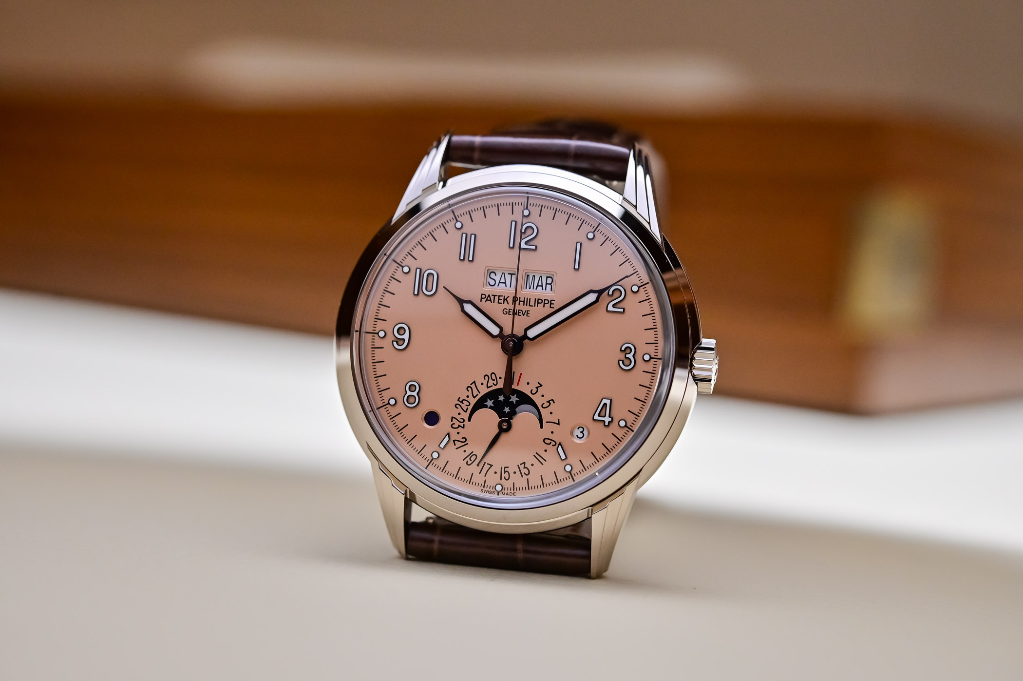 Patek Philippe 5320G Review: Classic Elegance in 18K White Gold Perpetual Calendar