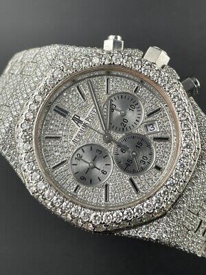 Luxury Audemars Piguet Royal Oak Iced Out Watch: Shine with Aftermarket Diamond Enhancements