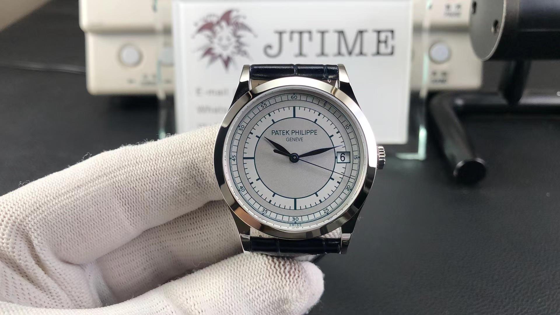 Patek Philippe Calatrava 5296G SS ZF White Sector Dial with Blue Hands: A Timeless Luxury Watch