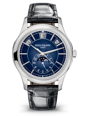 Patek Philippe 5205G White Gold Watch: Moon Phases and Date Complications