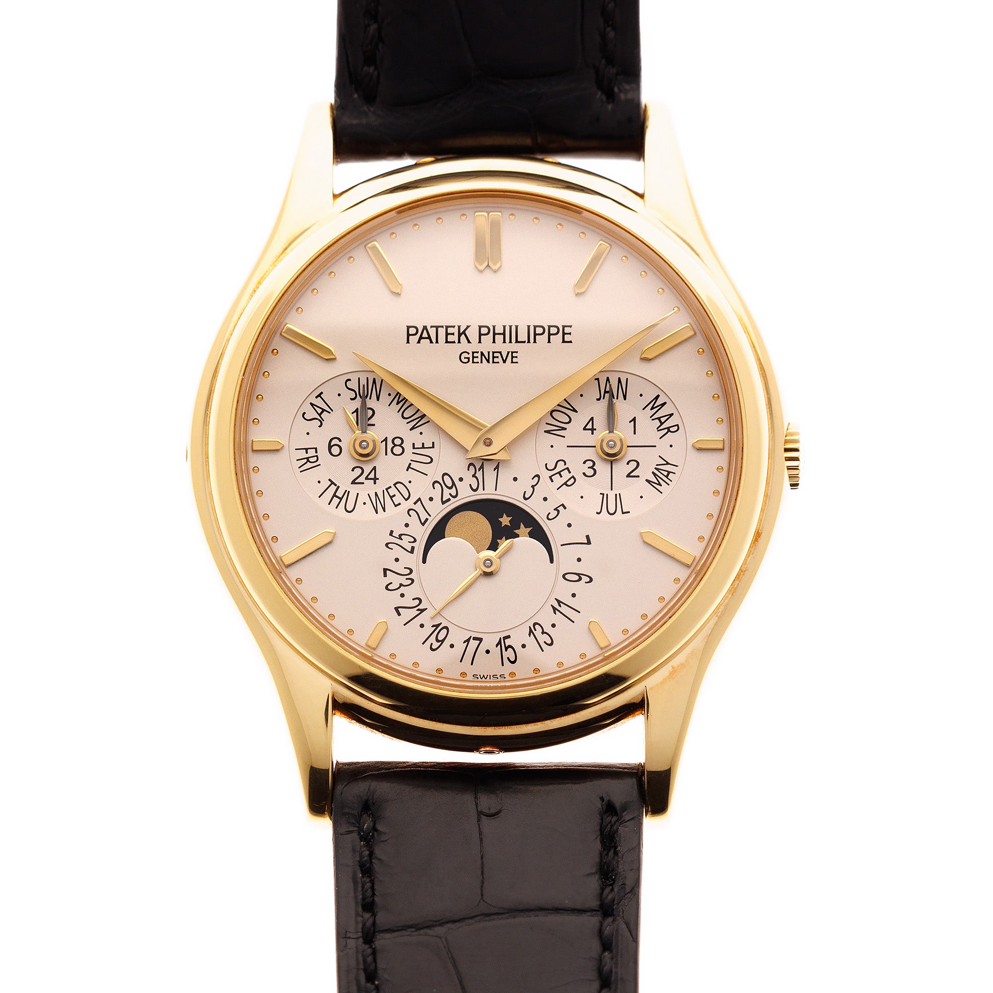 Patek Philippe 5140 Perpetual Calendar in Yellow Gold with Black Dial