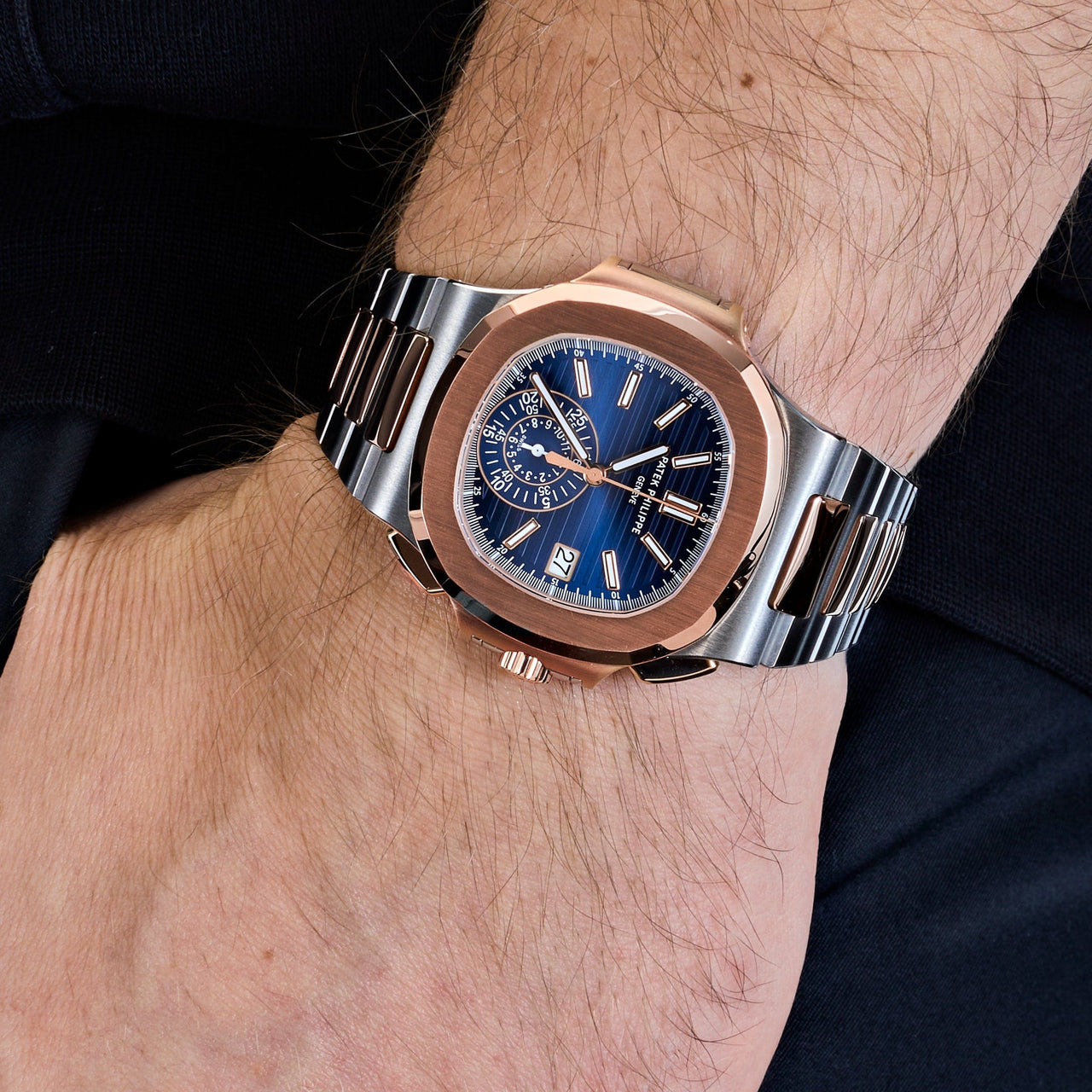 Buy Patek Philippe 5980/1AR-001 – Luxury Nautilus Chronograph in Rose Gold & Steel