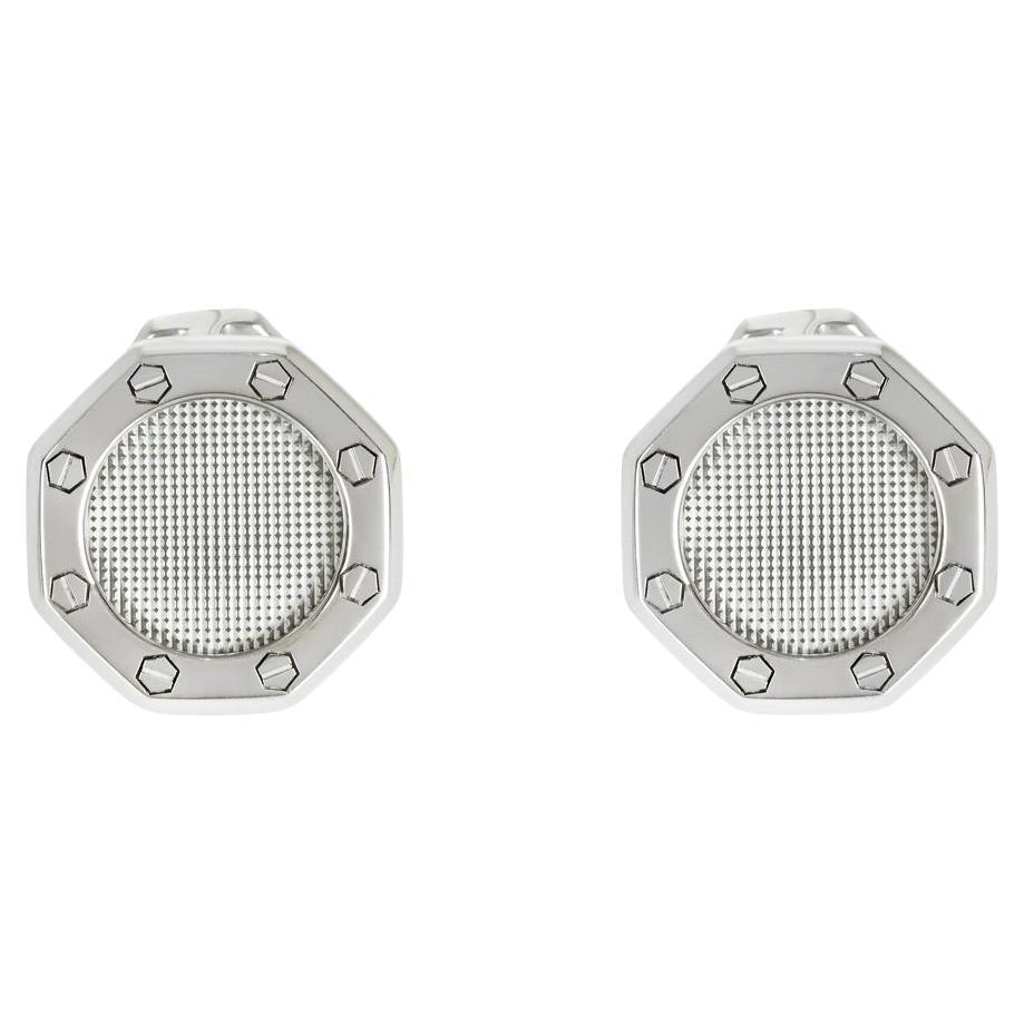 Audemars Piguet Cufflinks: Luxury Stainless Steel Design with Iconic Octagonal Shape