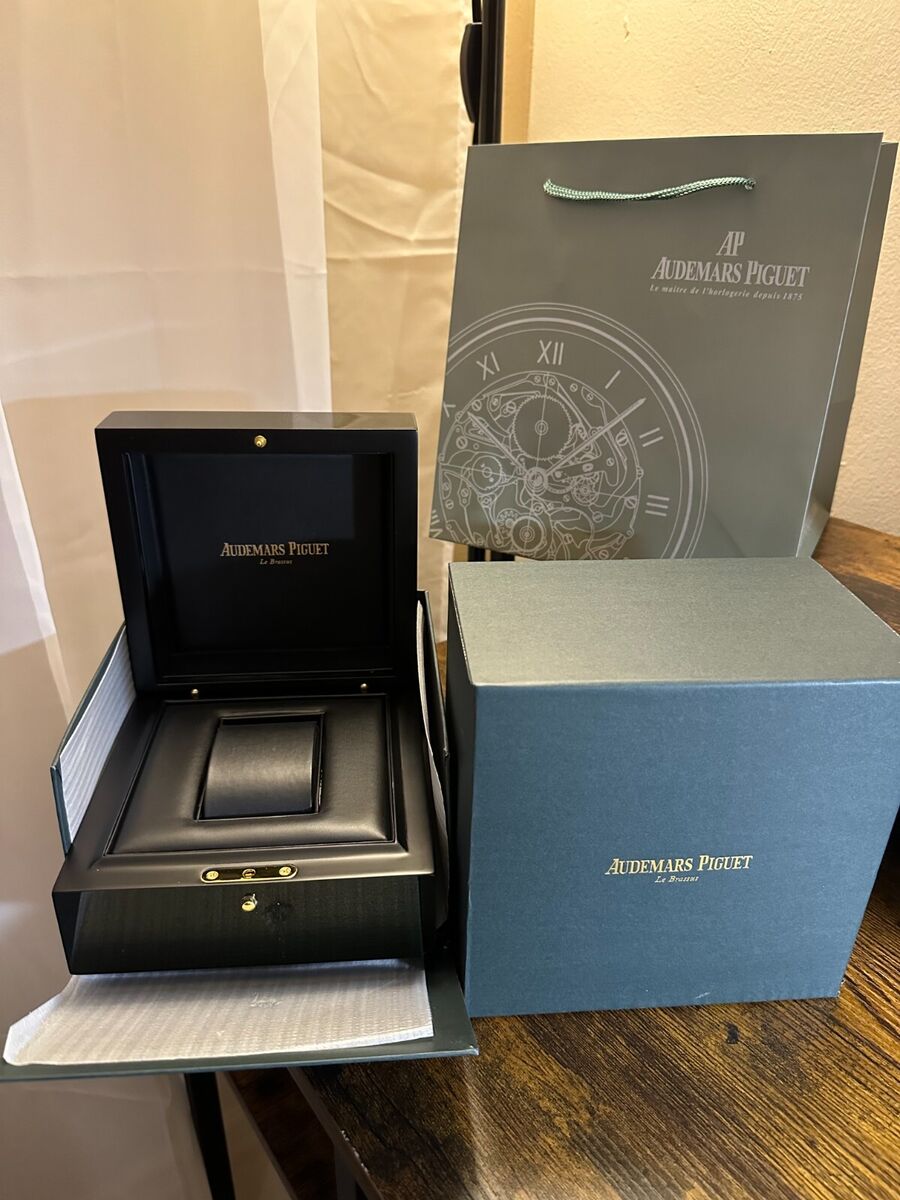 Audemars Piguet Box: Authentic Royal Oak Wooden Box with Full Kit