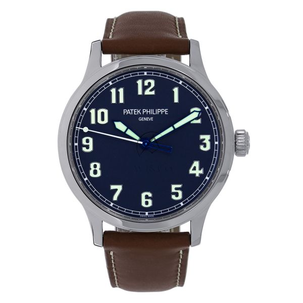 Explore the Patek Philippe 5522A Steel Blue Dial Calatrava Pilot Watch Collection