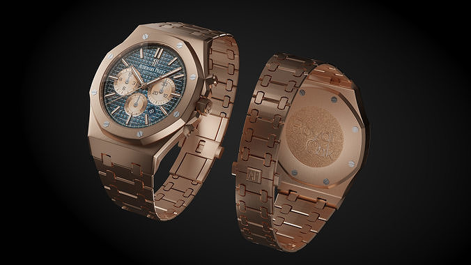 Download Audemars Piguet OBJ Model – Royal Oak Watch for 3D Projects