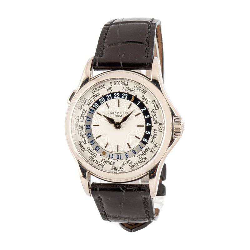 Pre-Owned Patek Philippe 5110G World Time Watch for Sale: Elegant White Gold