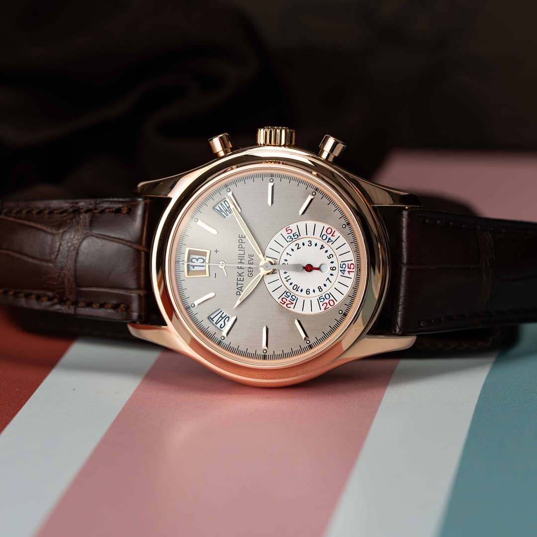 Patek Philippe 5960R: Pre-Owned Annual Calendar Flyback in Rose Gold