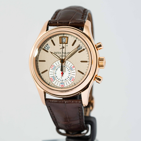 Patek Philippe 5960R: Pre-Owned Annual Calendar Flyback in Rose Gold