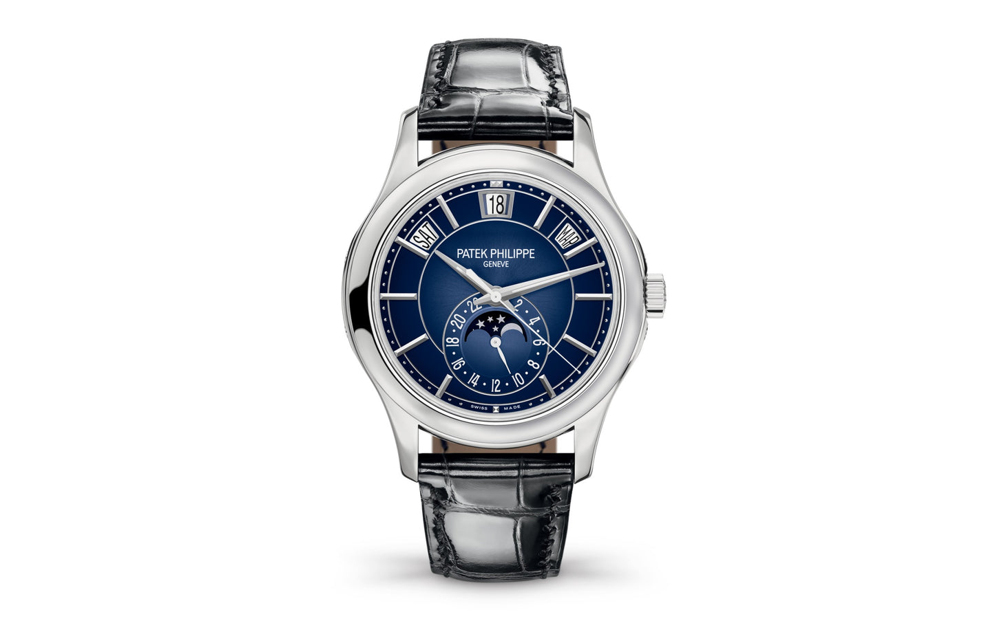 Patek Philippe 5205G-013: Luxury Annual Calendar Watch in 18K White Gold