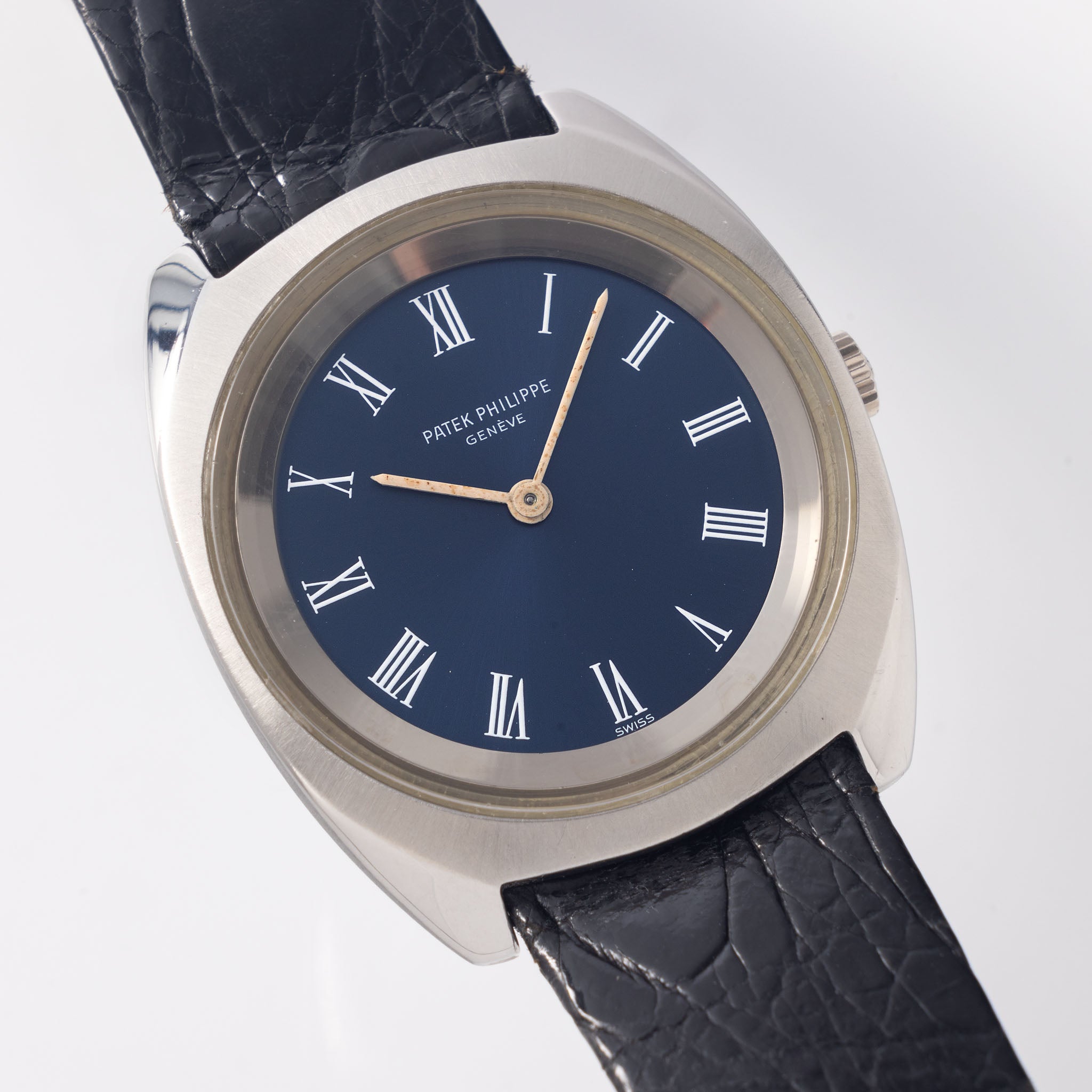 Patek Philippe 3579: A Rare Stainless Steel Calatrava Watch with Blue Dial