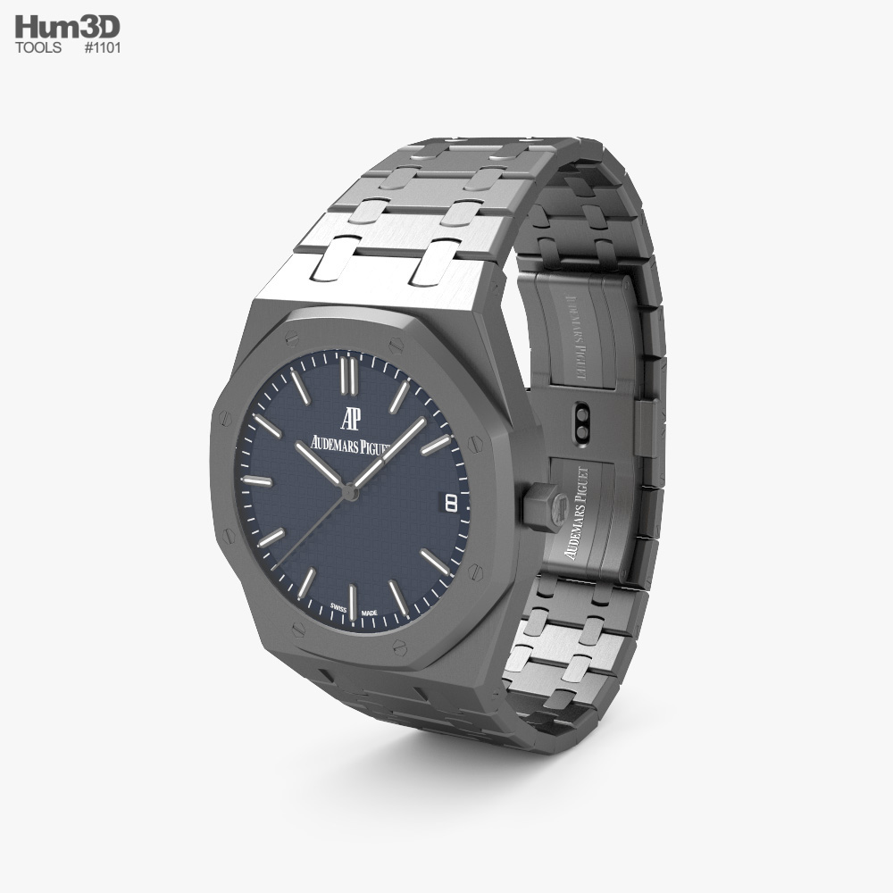 Download Audemars Piguet OBJ Model – Royal Oak Watch for 3D Projects