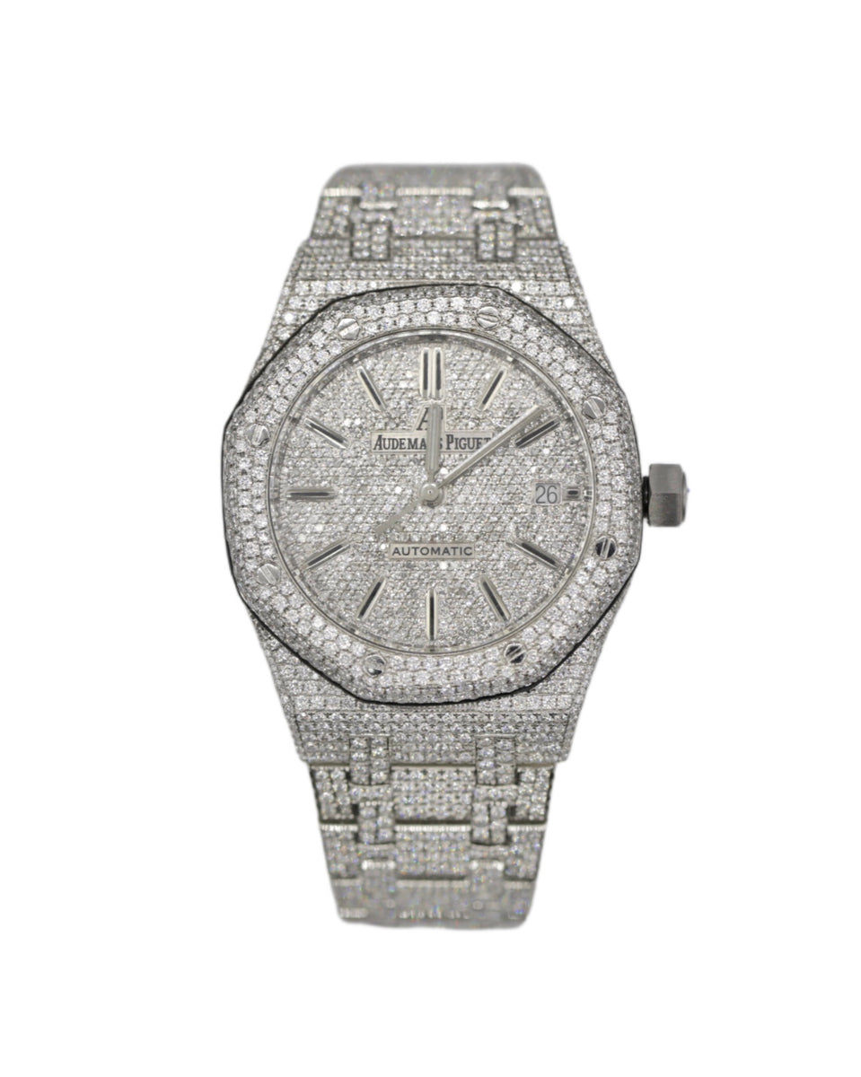 Shop Audemars Piguet Iced Out Royal Oak – Luxury Meets Sparkle