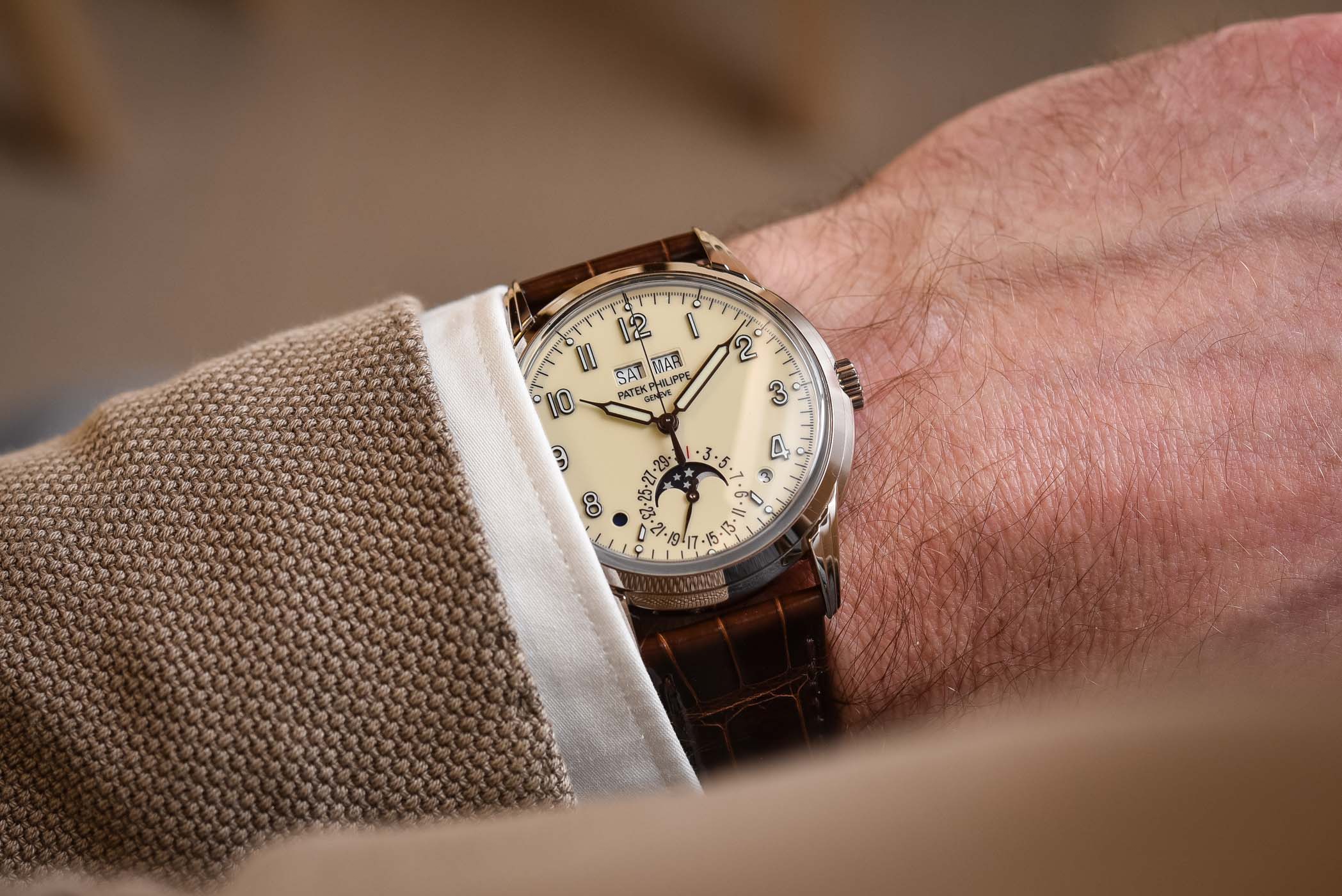 Patek Philippe 5320G Review: Classic Elegance in 18K White Gold Perpetual Calendar